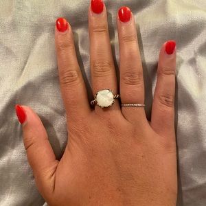 Mother of Pearl Pandora Ring